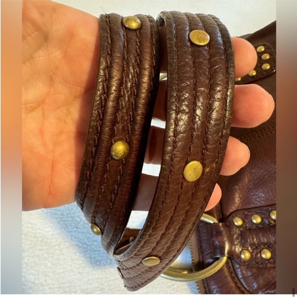 Via Spiga X- Large Chester Brown Leather Hobo Handbag - Picture 12 of 12